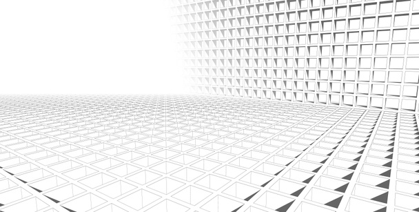 Illustrazione 3D architettura costruzione linee prospettiche
. - Foto, immagini