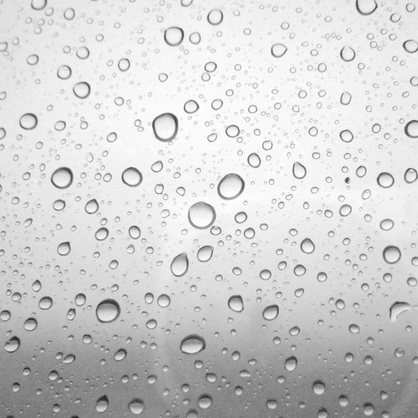 Textura de gotitas de agua sobre fondo gris
 - Foto, Imagen