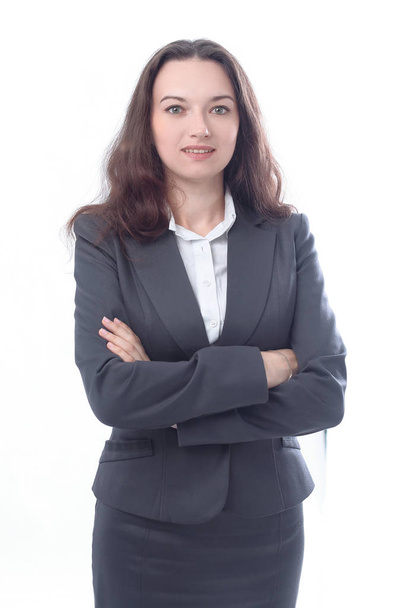 portrait of successful business woman.isolated on white - Φωτογραφία, εικόνα