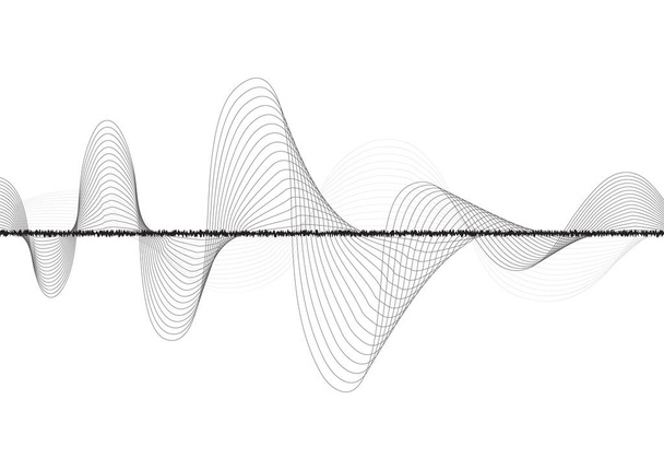 línea de fondo abstracto de onda sonora
 - Vector, imagen