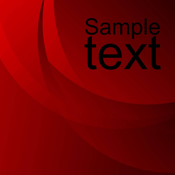 Red abstract template for card or banner. - Vektor, Bild