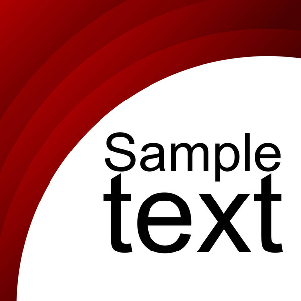 Red abstract template for card or banner. - ベクター画像