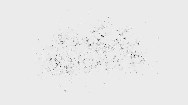 Grunge Stop Motion Frame texturizado Loop / 4k animación de un gráfico de movimiento vintage con grunge en blanco y negro en apuros textura del marco de fondo de bucle sin costuras - Imágenes, Vídeo