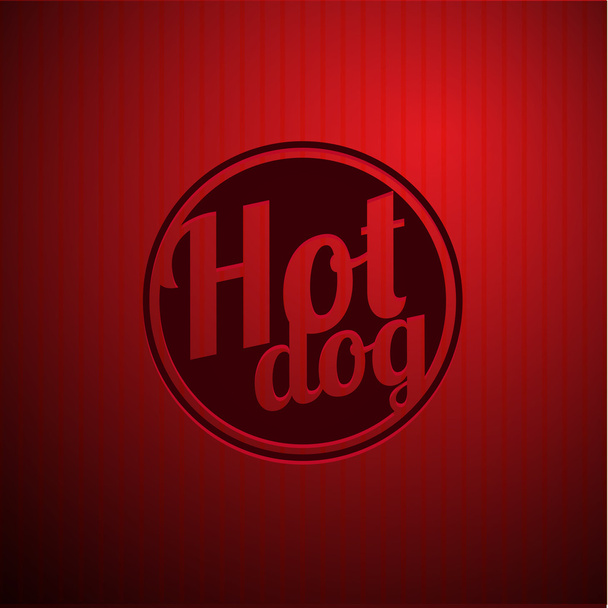 Vintage ClipArt - Hot Dog - Vektor, kép