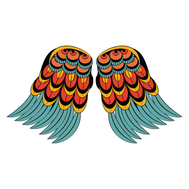Bird wings isolated - Vector, Image