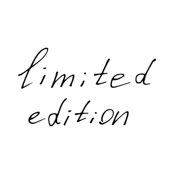 limited edition black inscriptions - Vector, Image