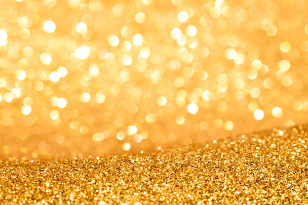 gouden glitter abstracte achtergrond - Foto, afbeelding