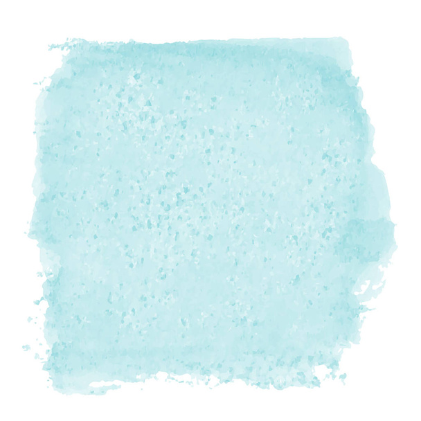 vector pintado a mano abstracta acuarela pintura - lindo tuquesa azul verde mancha de color aislado sobre fondo blanco
 - Vector, imagen