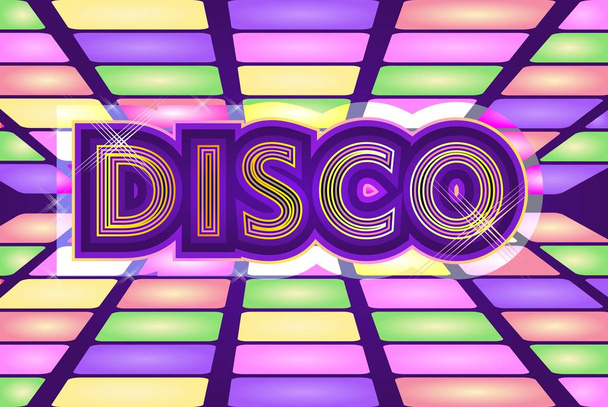 retro disco background - Vector, Imagen