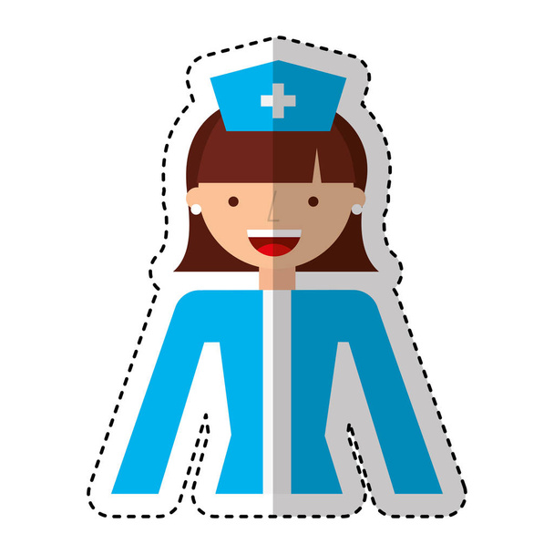 ícone de caráter avatar enfermeira
 - Vetor, Imagem