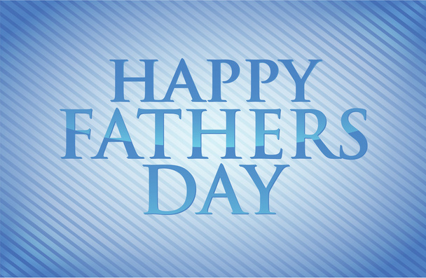happy fathers day card illustration design - Фото, изображение