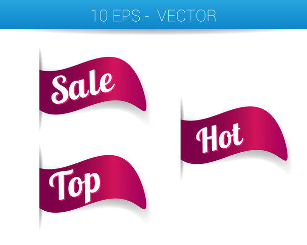 A set of full-color modern banners on the theme of sales. - Vetor, Imagem