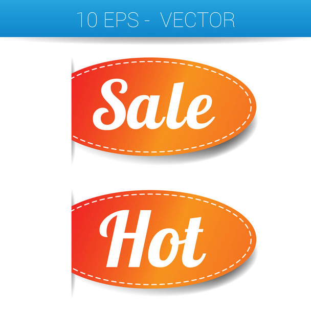 A set of full-color modern banners on the theme of sales. - Vector, Image