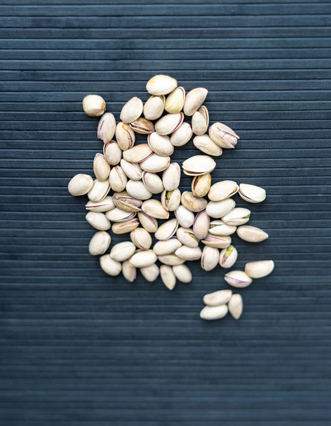 Healthy food  for background image close up pistachios nuts. Texture Nuts on top view mock up pistachio - Foto, Imagen