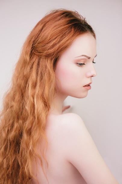 Sensual redhead girl - Фото, зображення