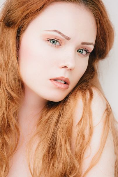 Sensual redhead girl - Фото, зображення