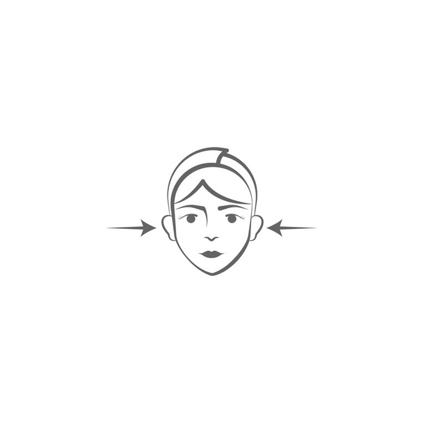 Ikona pro plastickou operaci ručního kreslení. Prvky ilustrační ikony obličeje a zvedání těla. Značky a symboly mohou být použity pro web, logo, mobilní aplikace, UI, UX na bílém pozadí - Vektor, obrázek