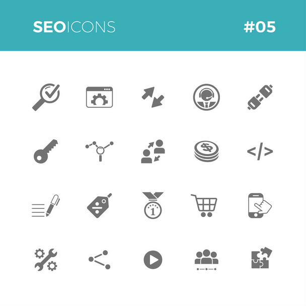 Seo icons set #05 - Vector, Image