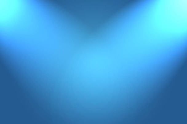 Abstrakter Luxus-Farbverlauf Blauer Hintergrund. Glattes Dunkelblau mit schwarzer Vignette. - Foto, Bild