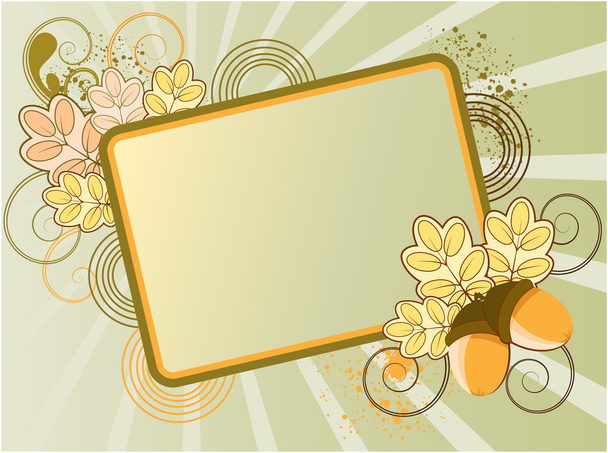 Floral frame for text - Вектор, зображення