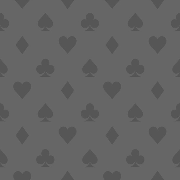 ícone de cartão fundo vetor papel de parede padrão cinza. Fatos de cartão padrão sem costura. Ilustração vetorial
 - Vetor, Imagem