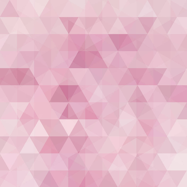 Фон из пастельно-розовых треугольников. Квадратная композиция геометрической формы. Eps 10 - Вектор,изображение