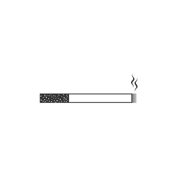 Icône de cigarette isolé. Panneau tabac. Symbole fumeur. Design plat. Illustration vectorielle
 - Vecteur, image