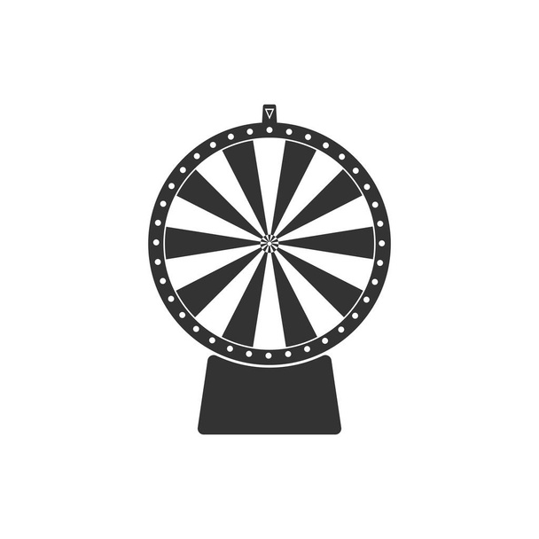 Icono de rueda suerte aislado. Diseño plano. Ilustración vectorial
 - Vector, Imagen