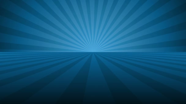 Rotating blue radial rays. Shiny background with ray of light. Blue abstract space. Loop animation. - Footage, Video