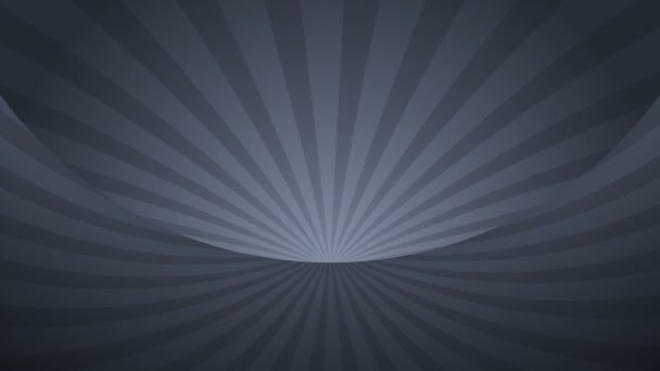 Rotating monochrome radial rays. Shiny background with ray of light. Gray abstract space. Loop animation. - Footage, Video