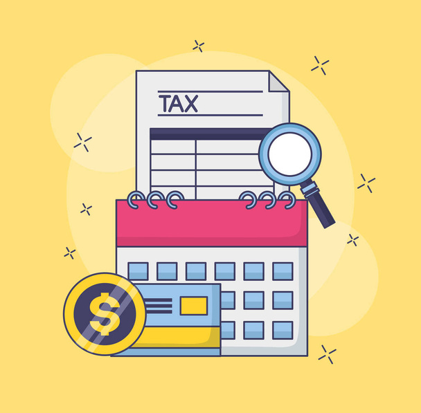 tax payment concept - Vector, Image