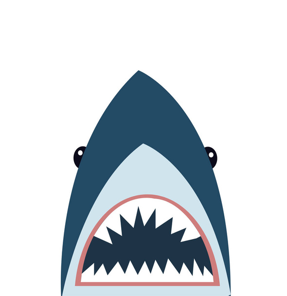 Shark icon vector illustration - Vektör, Görsel