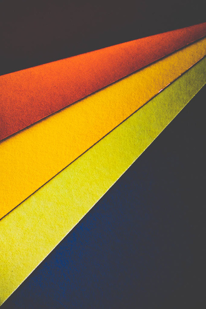 renkli kağıt ile düz geometrik grafik arka plan - Fotoğraf, Görsel