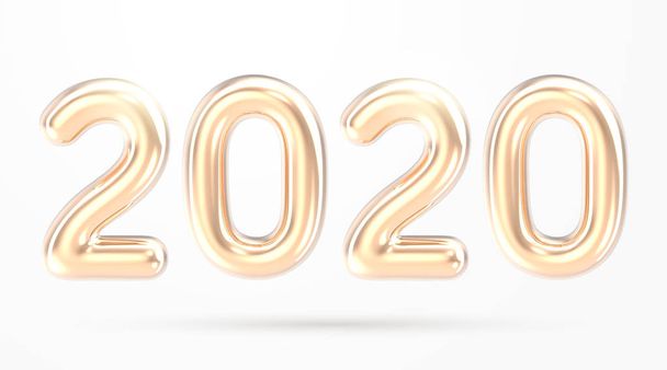 2020 golden foil balloon - Foto, immagini