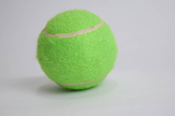 Close up tennis ball isolated on white background - Photo, Image