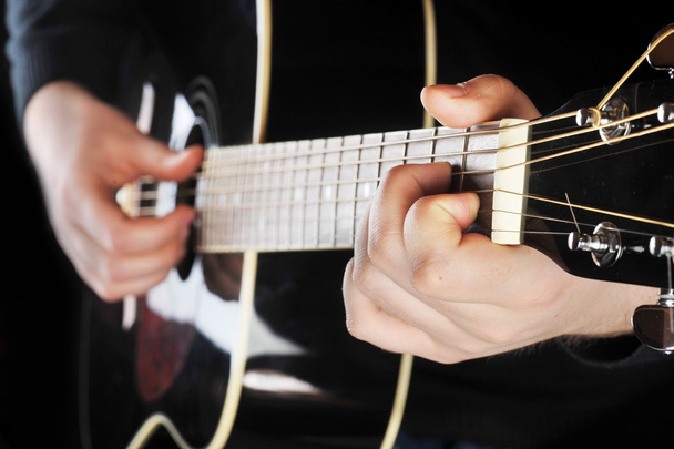 Black guitar - Фото, зображення