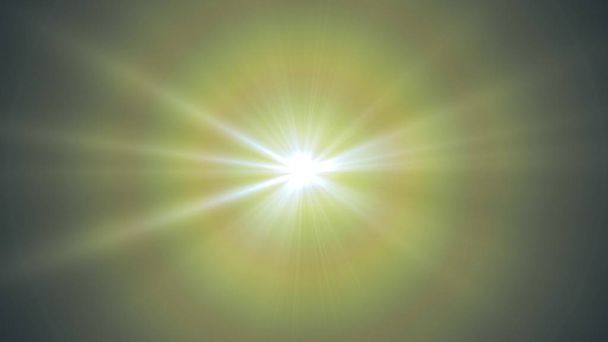 中央の星輝く光学レンズフレア光沢のあるボケイラストアートの背景新しい自然な照明ランプの光線効果カラフルな明るい画像 - 写真・画像