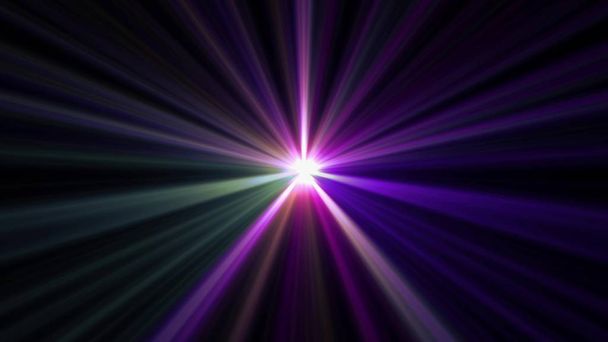 centrale ster Shine optische lens fakkels glanzende bokeh illustratie kunst achtergrond nieuwe natuurlijke licht lamp stralen effect kleurrijke heldere beeld - Foto, afbeelding
