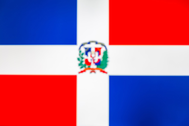 Drapeau national de la République dominicaine
 - Photo, image