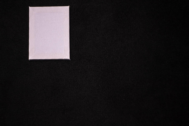 siyah arka plan beyaz kare - Fotoğraf, Görsel
