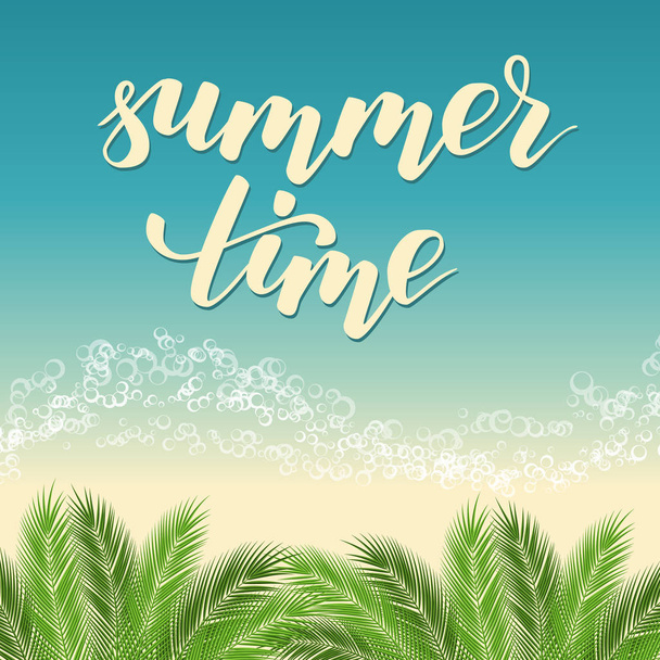 flyer template for summer time holidays - Vektor, obrázek