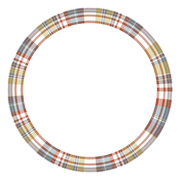 Diseño de patrón vintage de vector de marco. Textura a cuadros de tartán. Isola
 - Vector, imagen