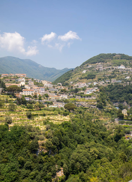 View from Ravello on the village of Scala, Amalfi Coast Italy - Photo, Image