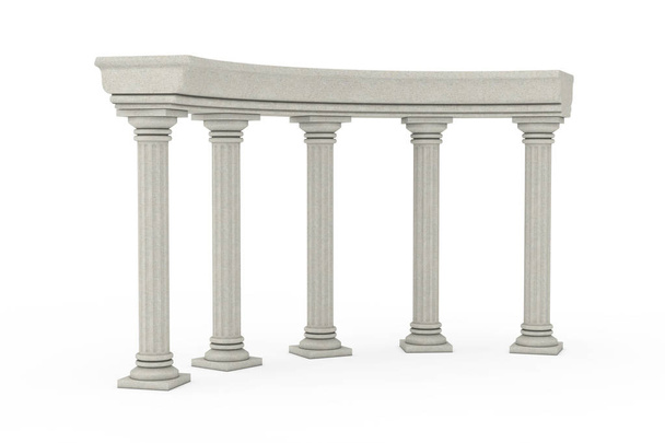Стародавня класична Грецька колона дуги. 3D-рендерінг - Фото, зображення