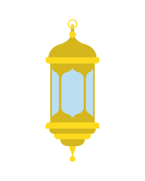 Ramadan Kareem latarnia na białym tle ikona - Wektor, obraz