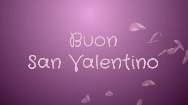Buon San Valentino, Happy Valentines day in italian language, greeting card - Photo, Image
