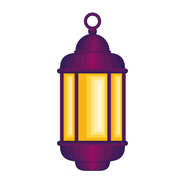 ramadam Karem lámpa lóg - Vektor, kép
