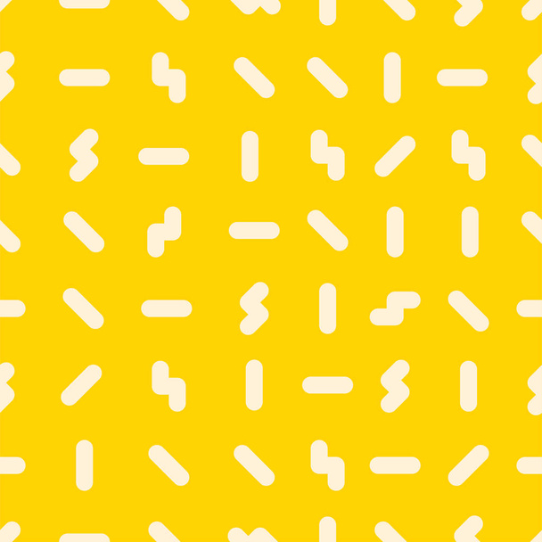 Vector seamless stylish pattern - yellow minimalistic design. Bright geometric background - Vektor, obrázek