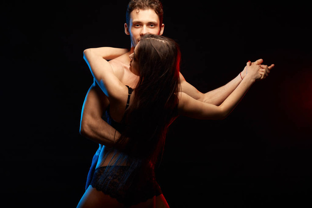 man and woman dancing sexual tango - Photo, Image