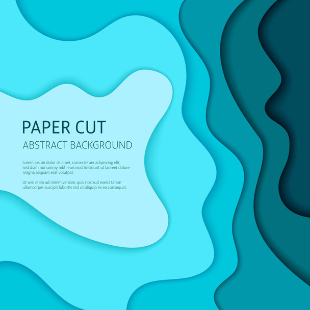 Papierschnitt-Vektor abstrakter Hintergrund - Vektor, Bild